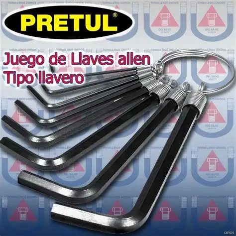 MILIMETRICAS LLAVE ALLEN 8 LLAVERO PRETUL