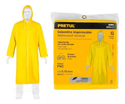 6" Grande gabardina impermeable, PVC, espesor 0.10 mm,