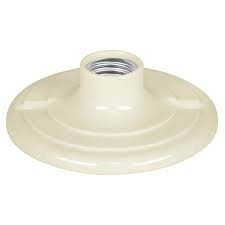 PORTALAMPARA 4-1/2" PORCELANA REDONDO