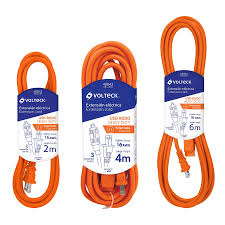 Extencion electrica uso rudo, 6m, calibre 16, volteck