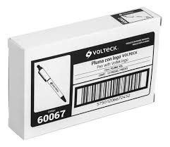 Pluma con logo volteck