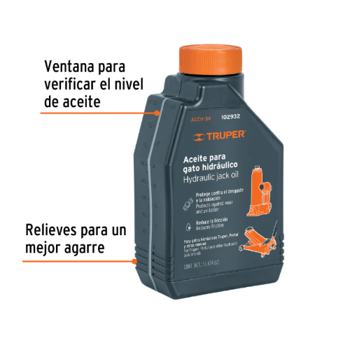 ACEITE HIDRAULICO PARA GATOS 1L TRUPER