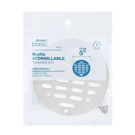 REJILLA ACERO INOXIDABLE, 3 TORNILLOS