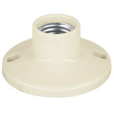 3 1/2" PORTALAMPARA DE PORCELANA, VOLTECK
