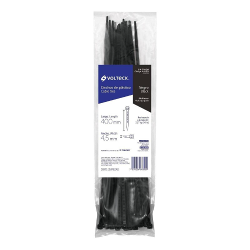 CINCHOS PLASTICO NEGROS 45CM
