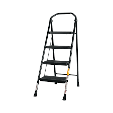 Escalera tubular, plegable, 4 peldaños, truper