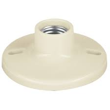 PORTALAMPARA DE PORCELANA, 4 1/2" VOLTECK