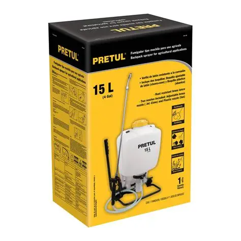 15LTS FUMIGADOR DE MOCHILA PRETUL