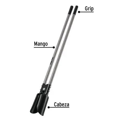 44" CAVADOR MANGO FIBRA DE VIDRIO PRETUL