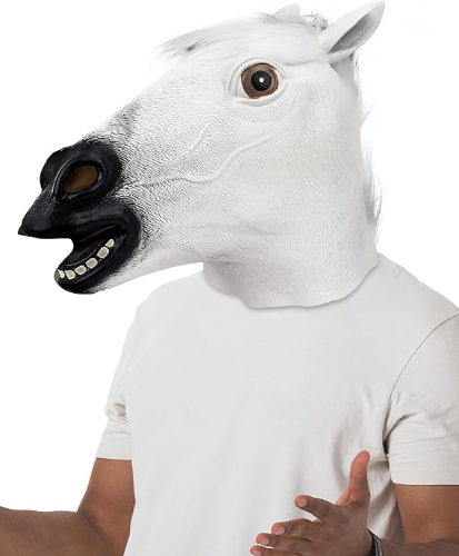 Máscara caballo blanco