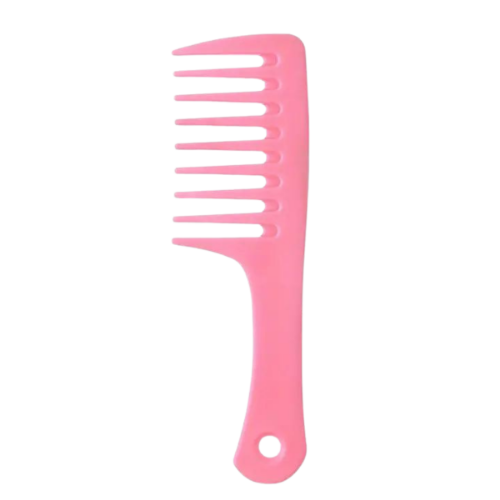 Peine dientes anchos fucsia