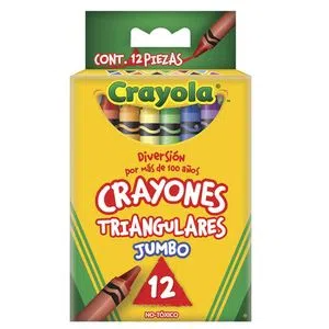crayones crayola jumbo 12 piezas