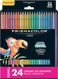 COLORES  PRISMACOLOR PASTEL REDONDOS 24P