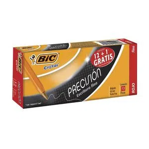 BOLIGRAFO BIC DE CRISTAL DE PRECISION ROJA