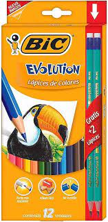 COLORES BIC EVOLUCION 12P