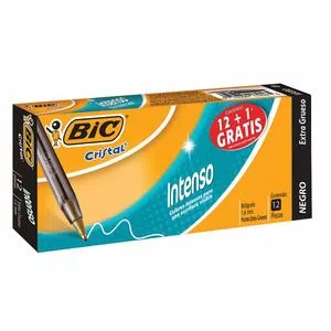 BOLIGRAFO BIC CRISTAL INTENSO 1.6 NEGRO