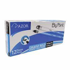 BOLIGRAFO AZOR GRUESO BIG POINT NEGRA GRUESA