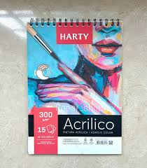CUADERNO ACQUERELLO HARTY DIBUJO 180G