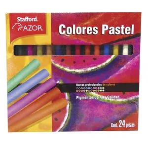 COLORES AZOR  PASTEL 24P