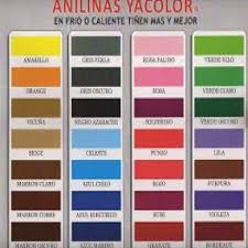 ANILINA/VEGETAL COLORES VARIOS