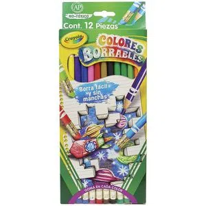COLORES BORRABLES CRAYOLA 12 PIEZAS