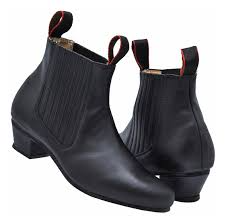 BOTINES#23 PIEL NEGROS