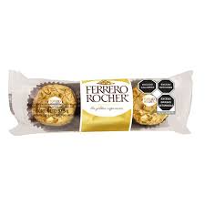 CHOCOLATE FERRERO ROCHER  3 PIEZAS