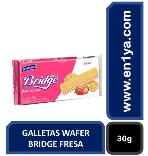 Galleta Bridge fresa uni