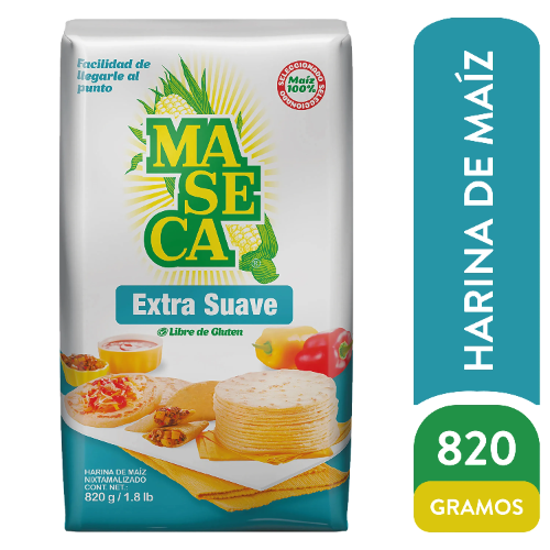 Maseca extra suave 820g