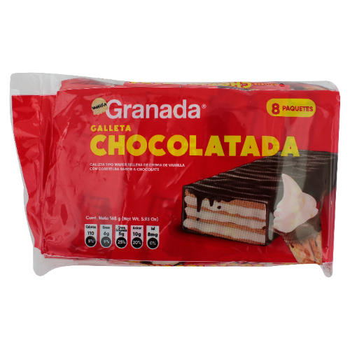galleta granada chocolate paquete 24