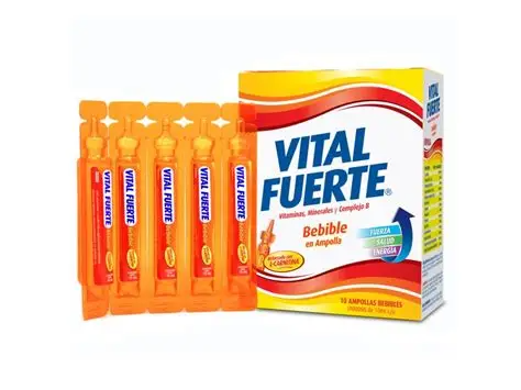 Vital fuerte ampolla bebible