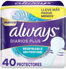 Always diarios plus x40 sin perfume.