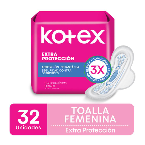 Kotex x32 normal con Alas