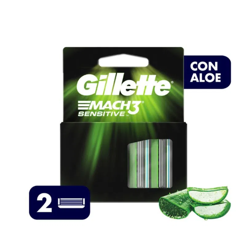 Gillette Mach3 x2 Repuesto Sensitive