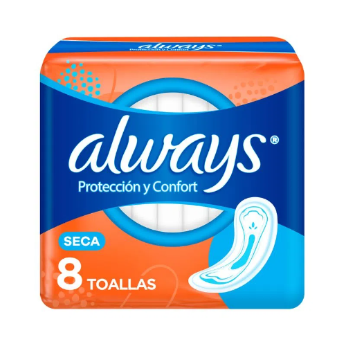 Always x8 seca sin alas