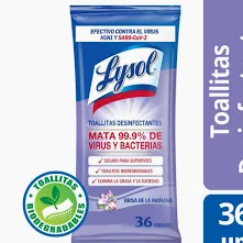 Lysol Toallitas Desinfectantes