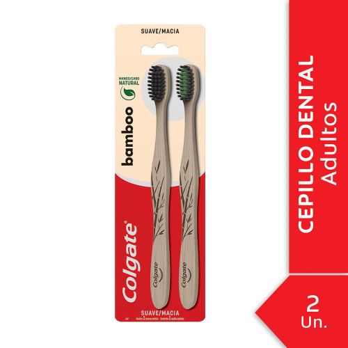 Colgate cepillo bamboo x2