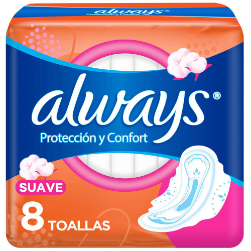 Always x8 suave c/Alas Proteccion Confort