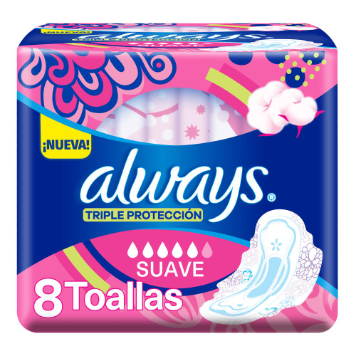 Always x8 suave c/Alas Triple Proteccion