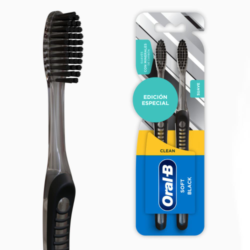 Cepillos Dentales Oral-B Clean Soft Black 2 Un
