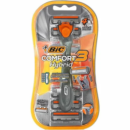 Bic Hybrid x3 con 6 cartuchos