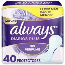 Always diarios plus x40 sin perfume