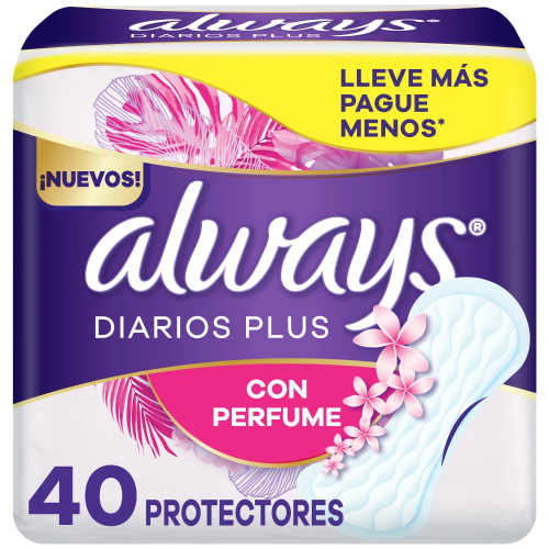 Always diarios plus x40 con pefume