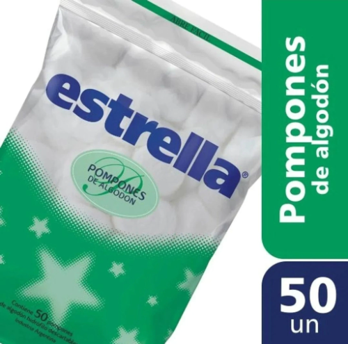 Estrella algodon pompones