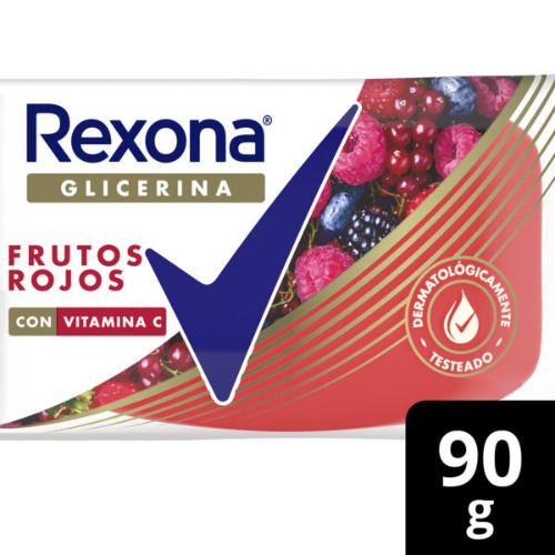 Jabon Rexona 90g Glicerina Frutos Rojos
