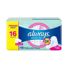 Always x16 toallas finas