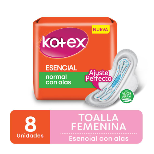 Kotex x8 esencial con alas