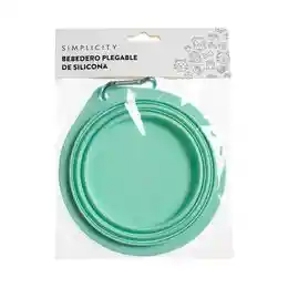 bebedero plegable de silicona mascotas