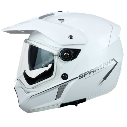 Casco Spartan Cross Wolf Blanco L V20