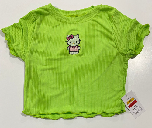 Chopty Bordado Verde Cana hello kitty